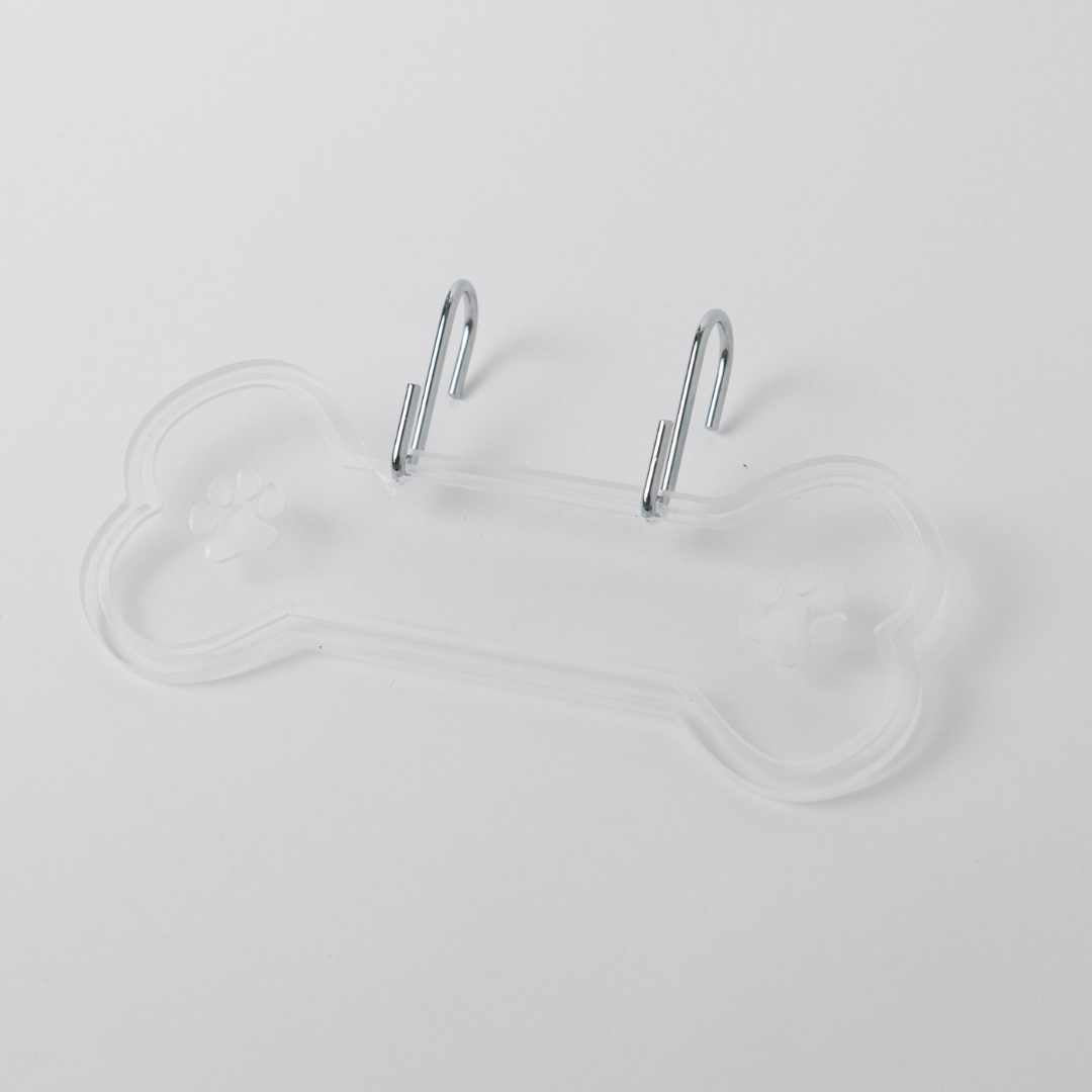 Acrylic Writable Dog Bone Crate Tag
