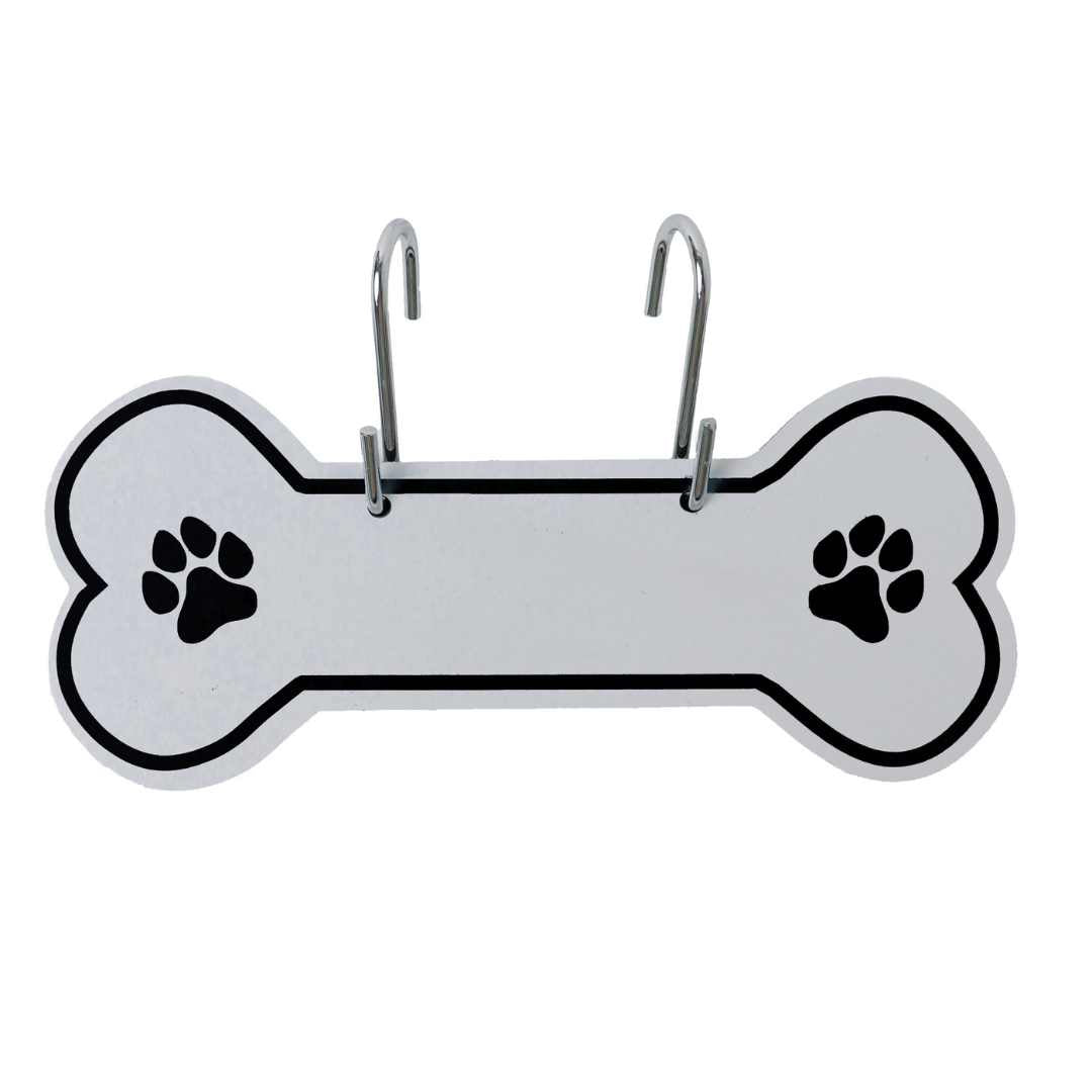 Aluminum Writable Dog Bone Crate Tag