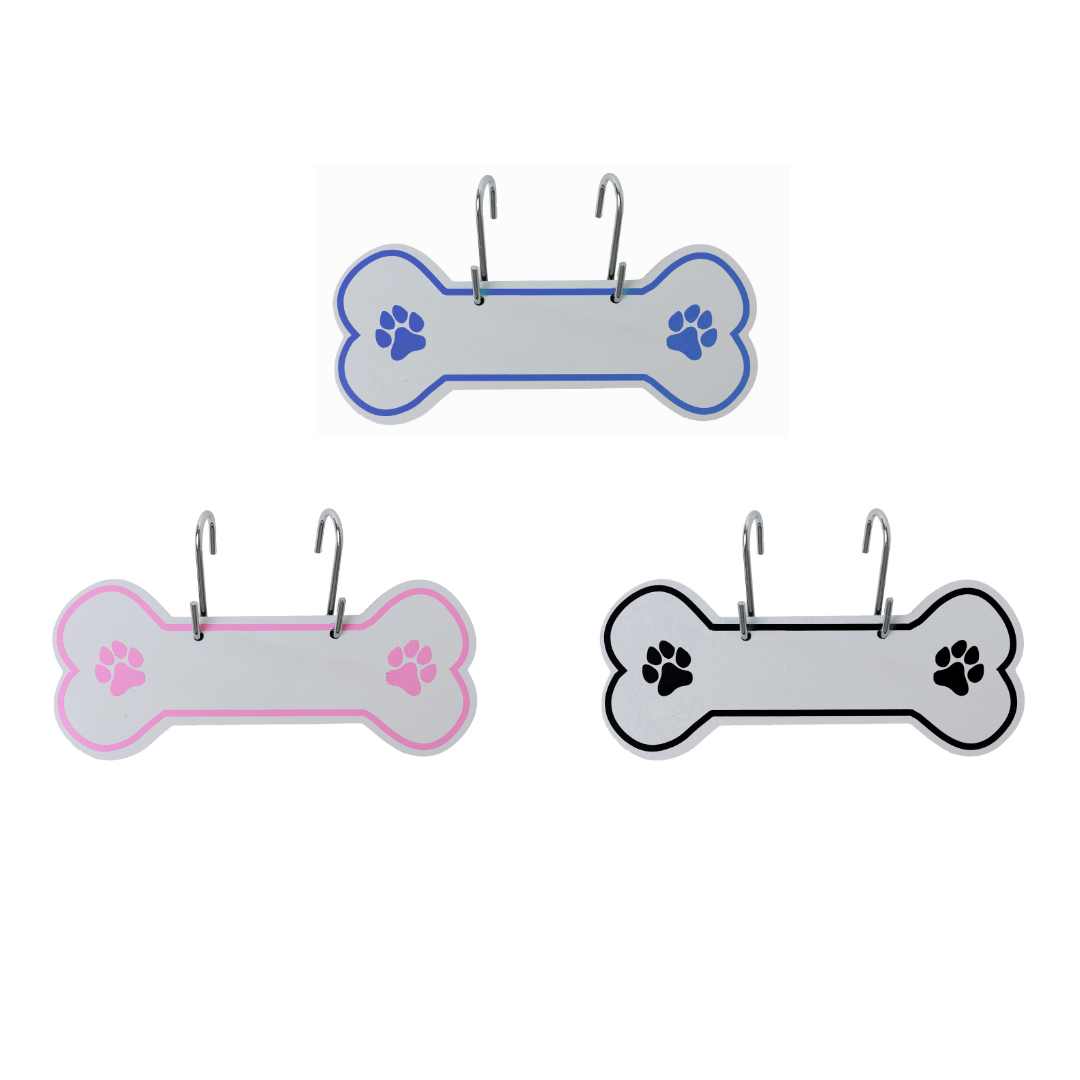 Aluminum Writable Dog Bone Crate Tag