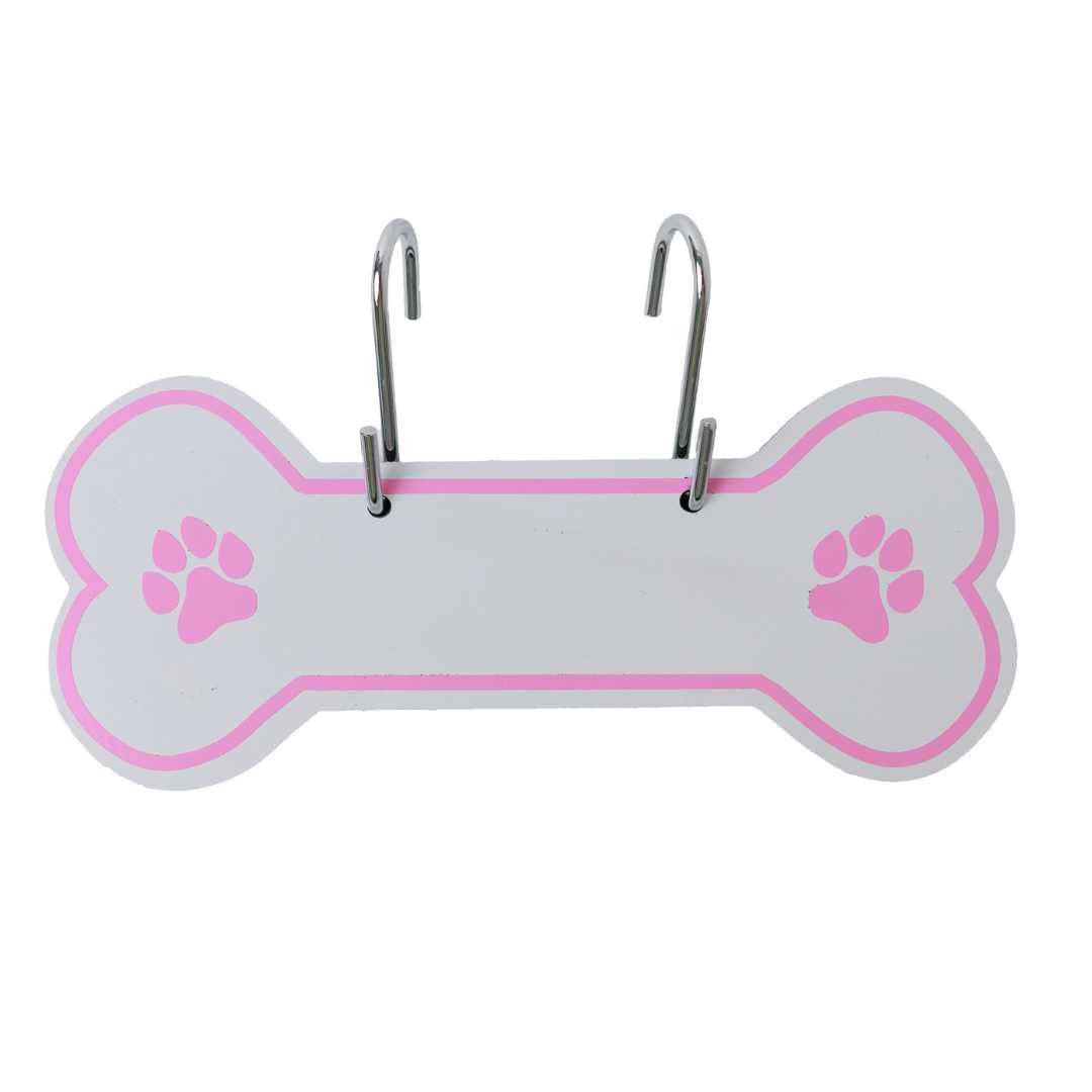Aluminum Writable Dog Bone Crate Tag