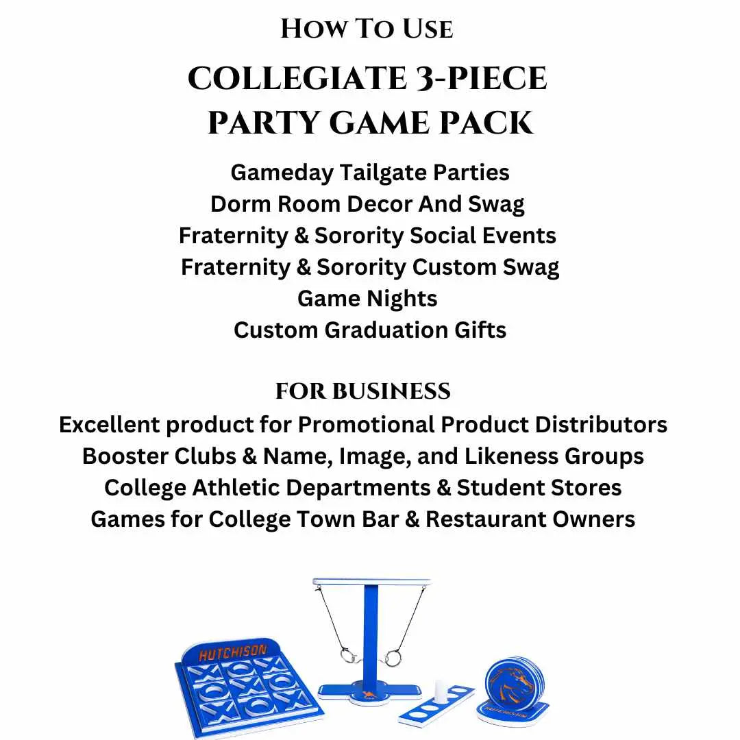 Collegiate Party Game Pack - Customize Your Own!