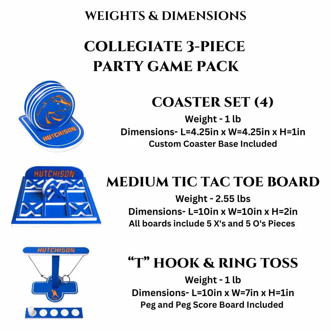 Collegiate Party Game Pack - Customize Your Own!