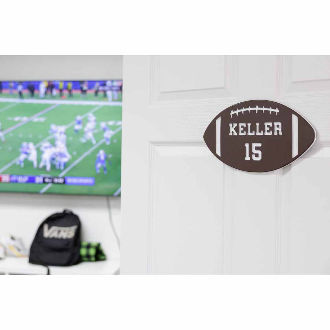 Custom Football Name Plaques