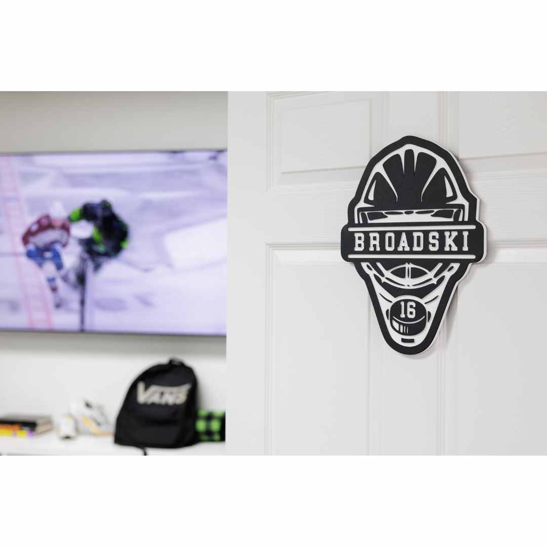 Custom Hockey Name Plaques