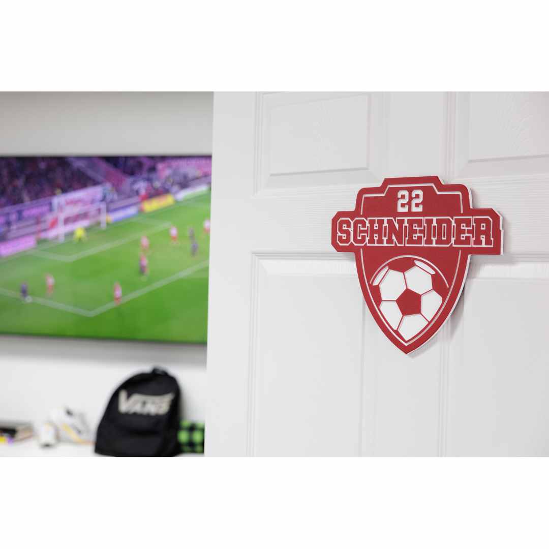 Custom Soccer Name Plaques