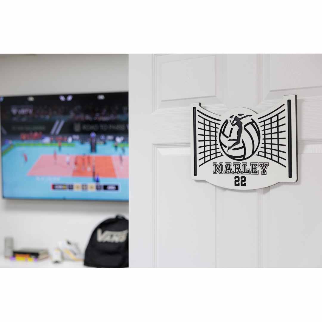 Custom Volleyball Name Plaques