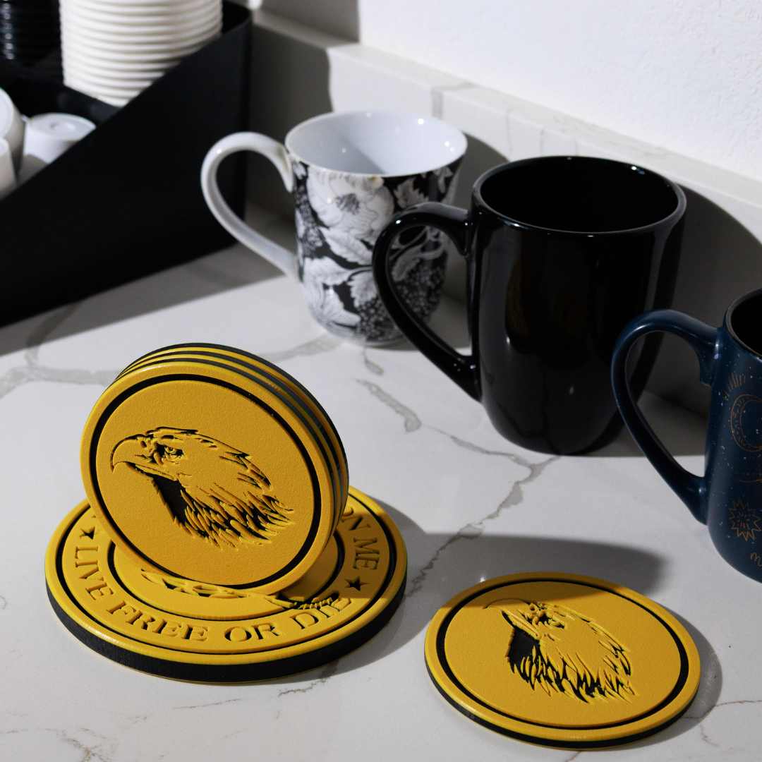 Golden Eagle Drink Coaster Set