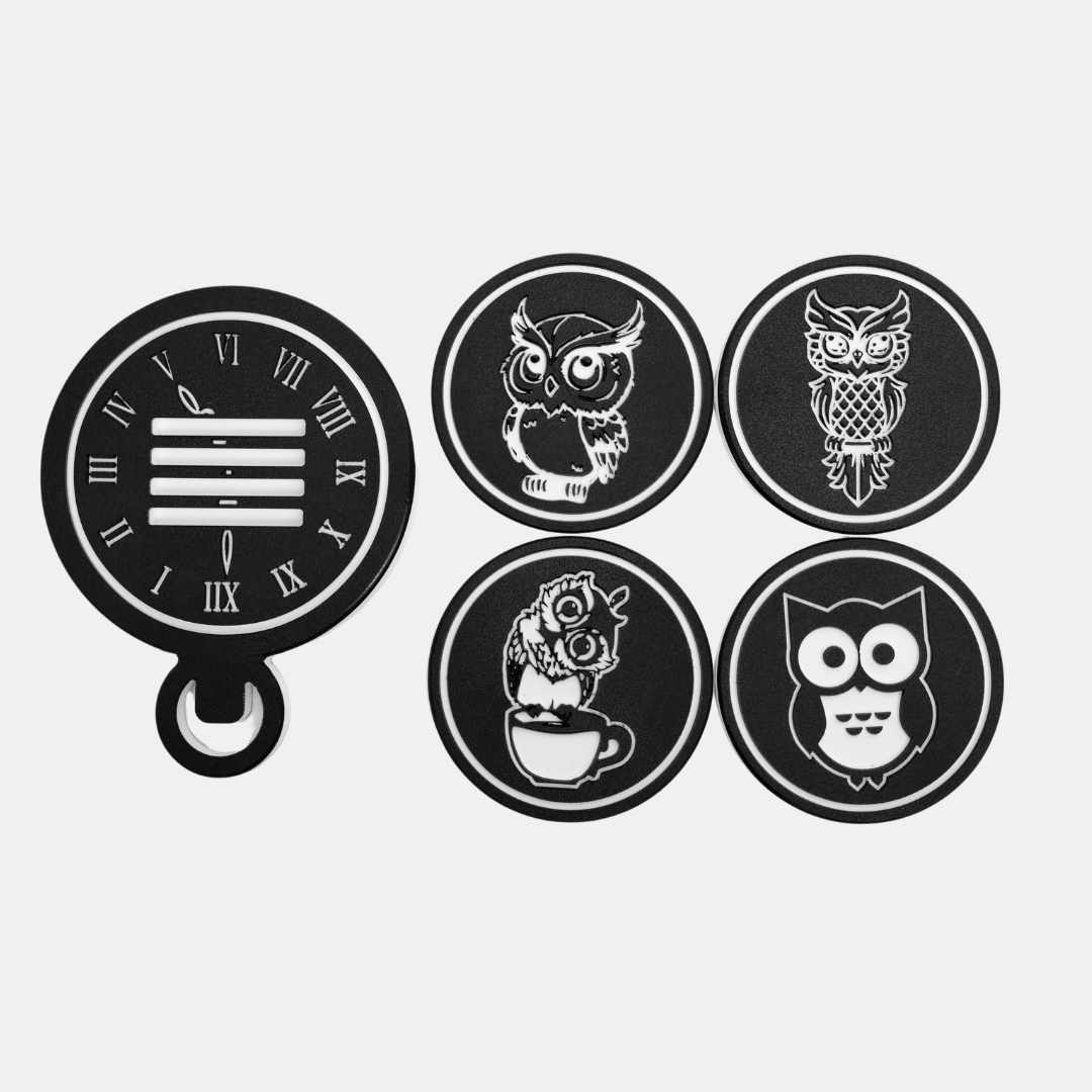 Owl Drink To That! Drink Coaster Set