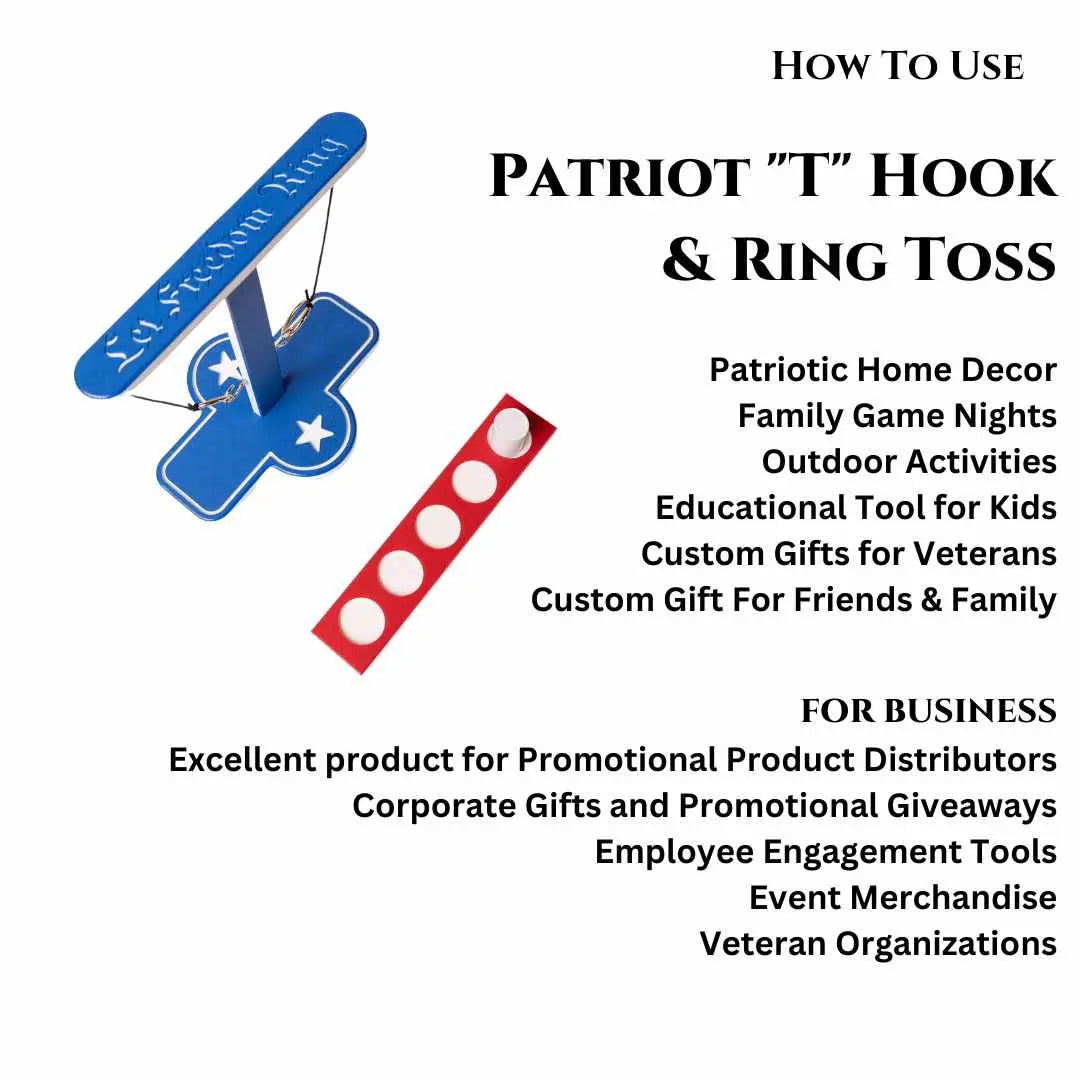 Patriot "T" Hook & Ring Toss Game
