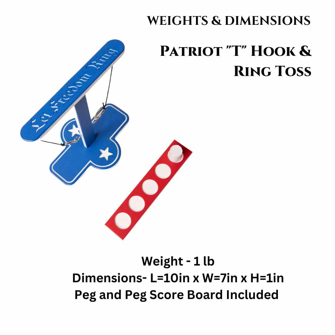 Patriot "T" Hook & Ring Toss Game