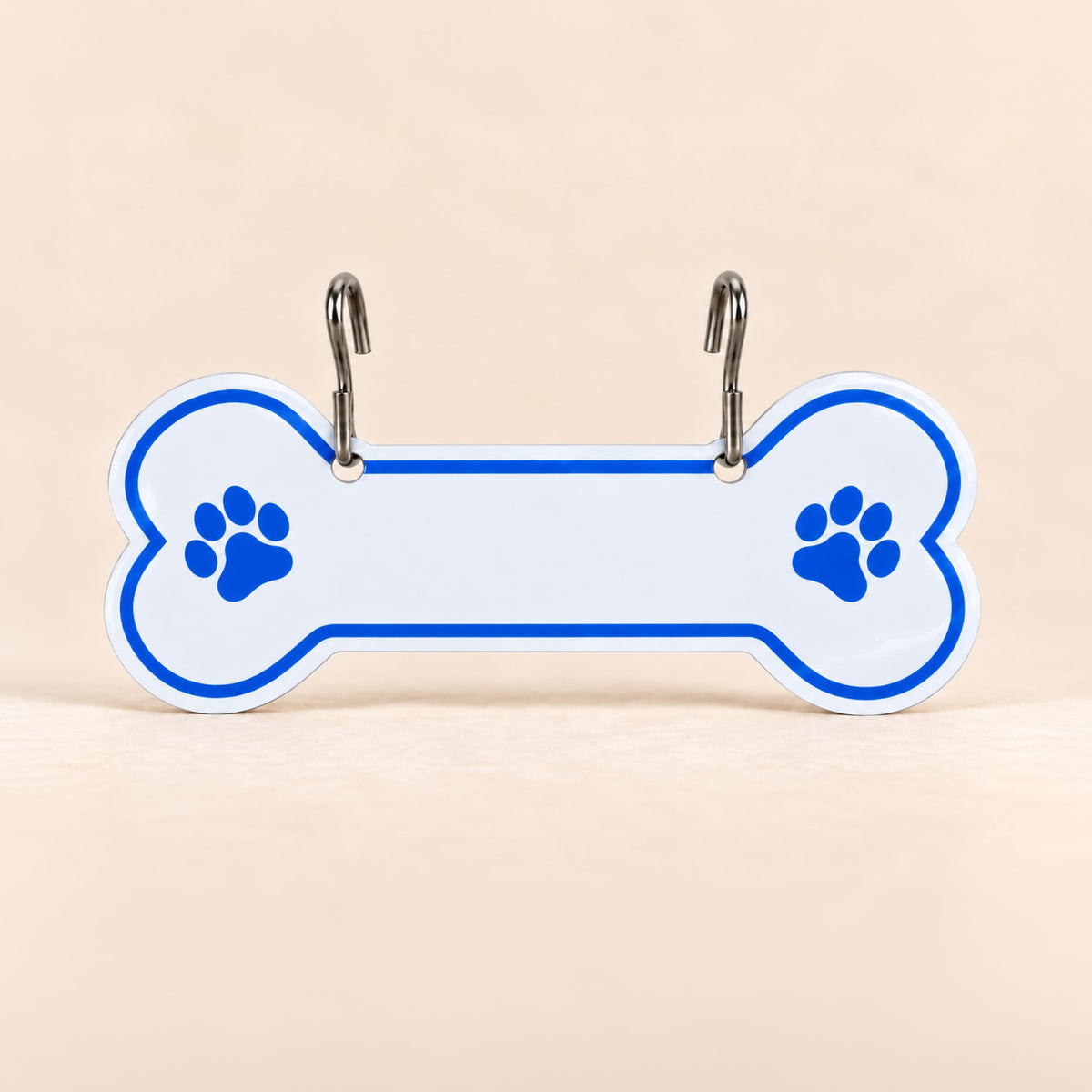 Aluminum Writable Dog Bone Crate Tag