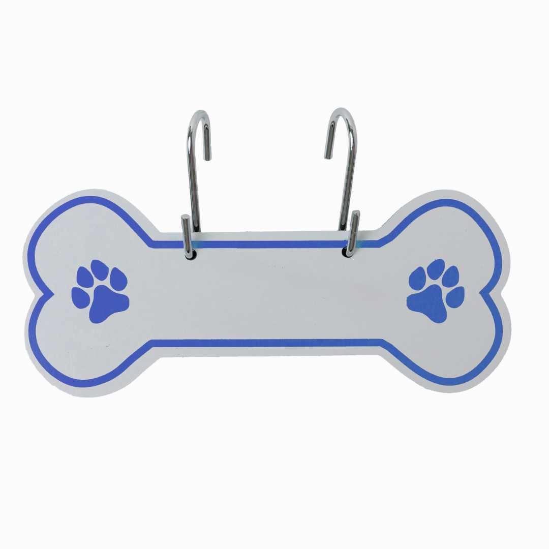 Aluminum Writable Dog Bone Crate Tag