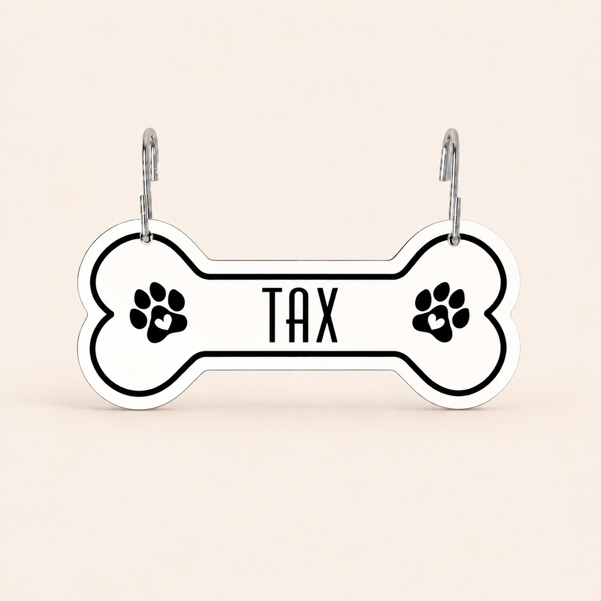 Personalized Dog Crate Tag – Custom Kennel Name Plate with Color Fill + Fun Fonts