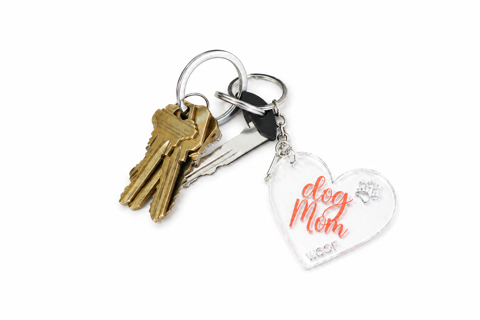 Personalized Acrylic Dog Mom Bag Tag  – Custom Purse Charm
