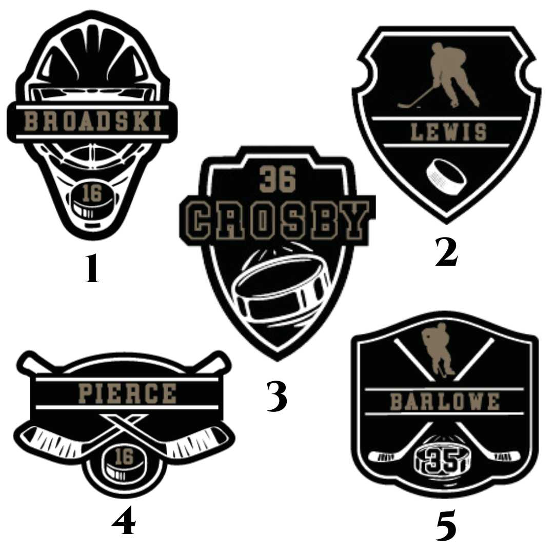 Custom Hockey Name Plaques