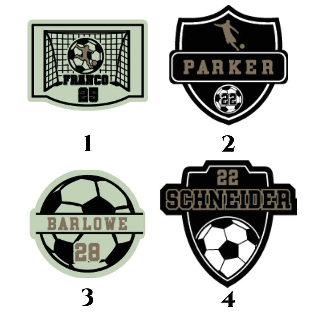 Custom Soccer Name Plaques