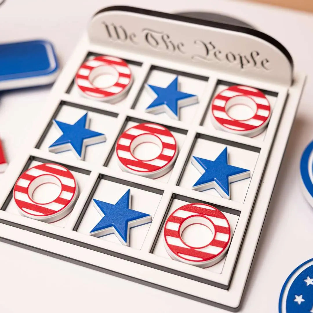 Patriot Tic Tac Toe Board