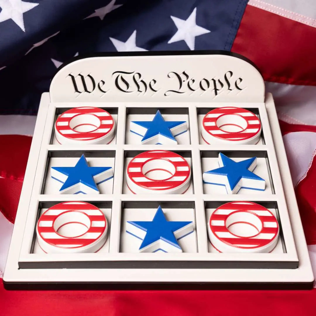 Patriot Tic Tac Toe Board