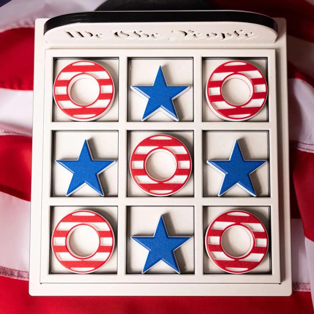 Patriot Tic Tac Toe Board