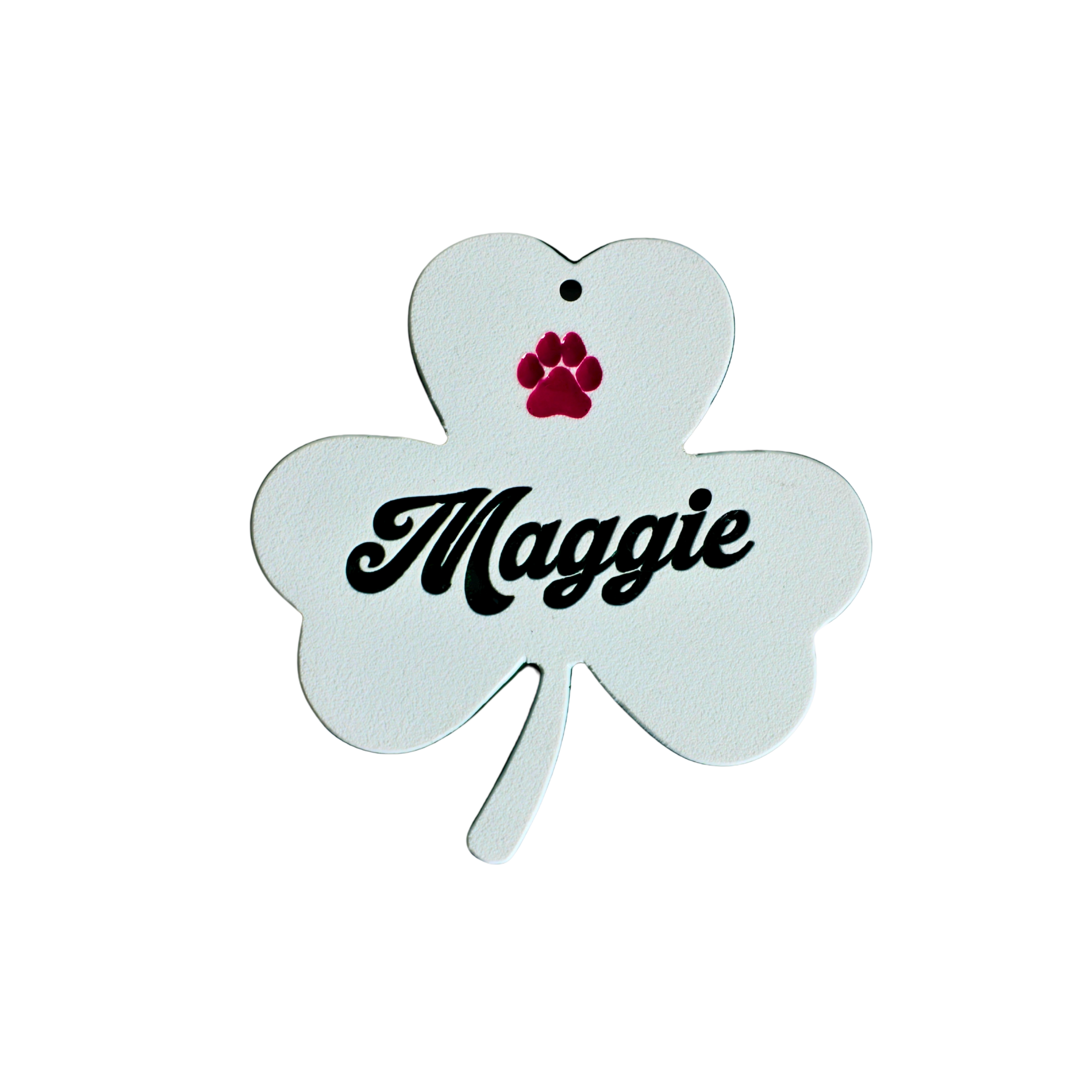 Personalized Dog Crate Tag (Laminate Plastic) – Custom Kennel Name Plate with Color Fill + Fun Fonts