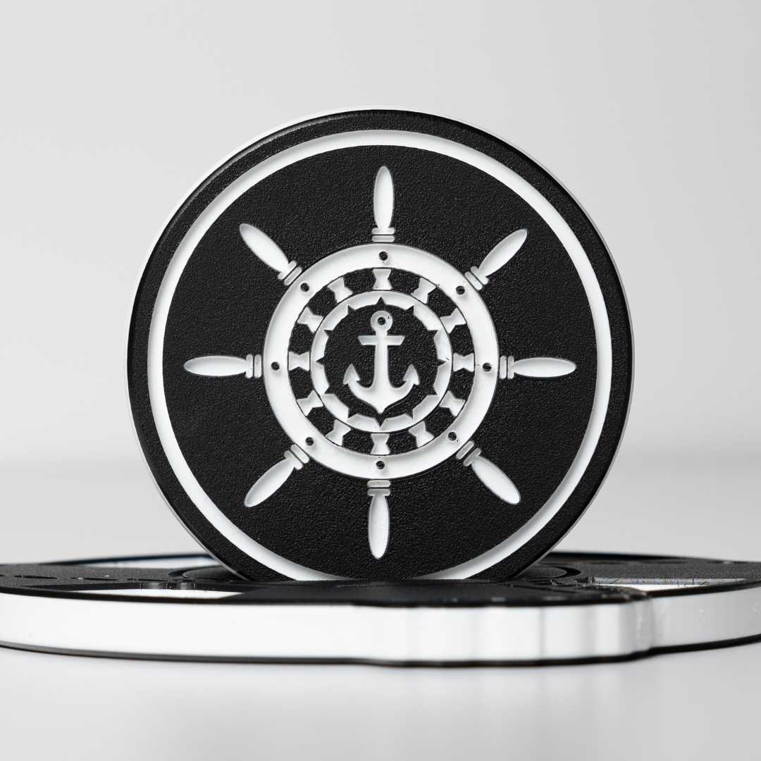 Sailor's Helm Drink Coaster Set with Lifesaver Holder Noble Heritage Industries