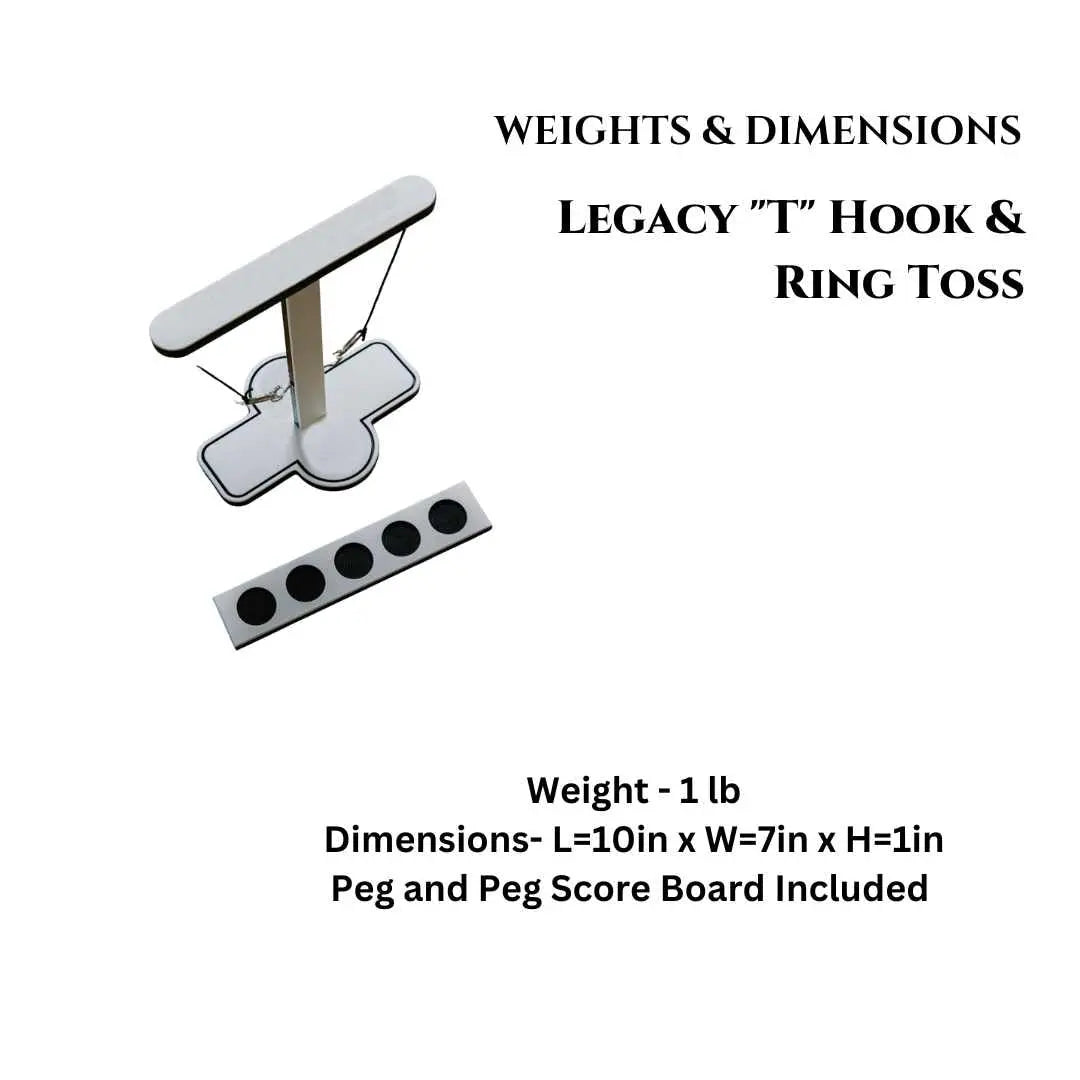 "T" Hook & Ring Toss Game Noble Heritage Industries