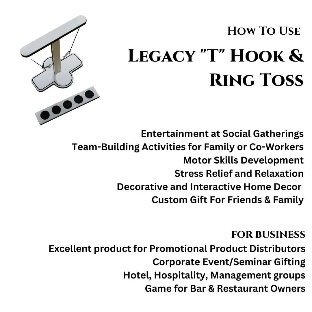 "T" Hook & Ring Toss Game Noble Heritage Industries