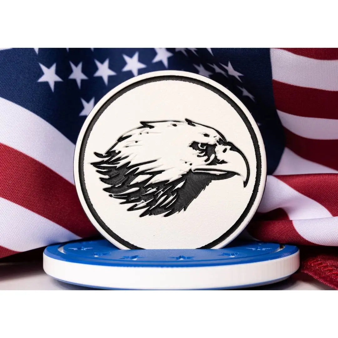 The Patriot Drink Coaster Set with Holder