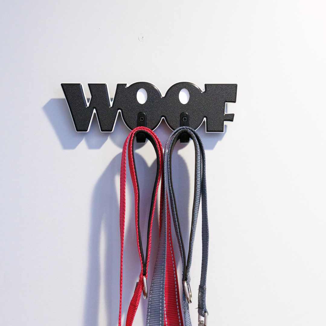 WOOF Leash and Key Holder