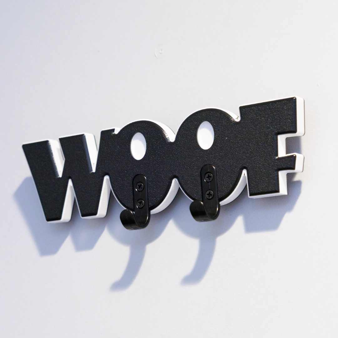WOOF Leash and Key Holder