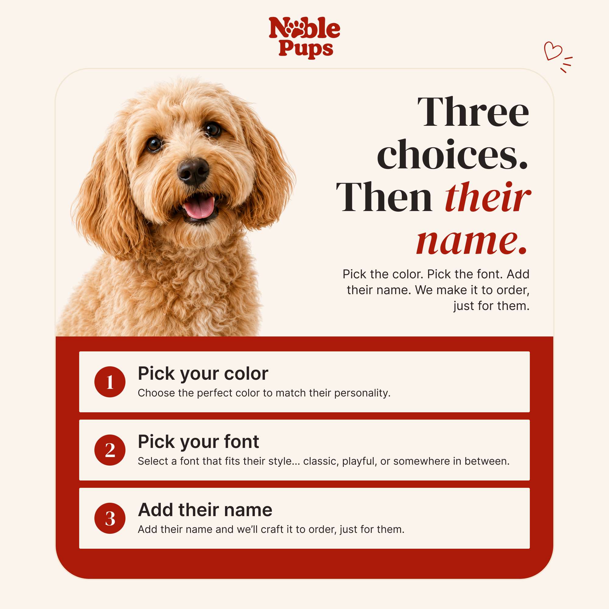 Personalized Dog Crate Tag – Custom Kennel Name Plate with Color Fill + Fun Fonts